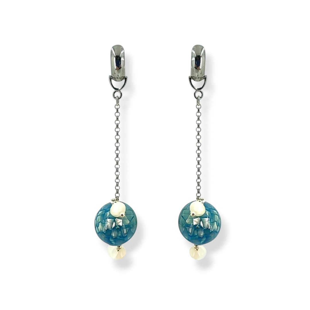 Orecchini in madreperla e argento 925