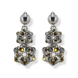 Orecchini con Cristallo Swarovski bicolore e argento 925