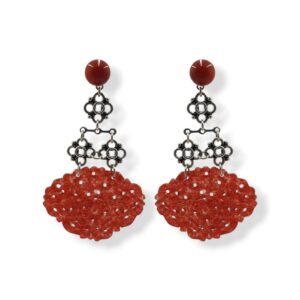Orecchini in corniola e argento 925